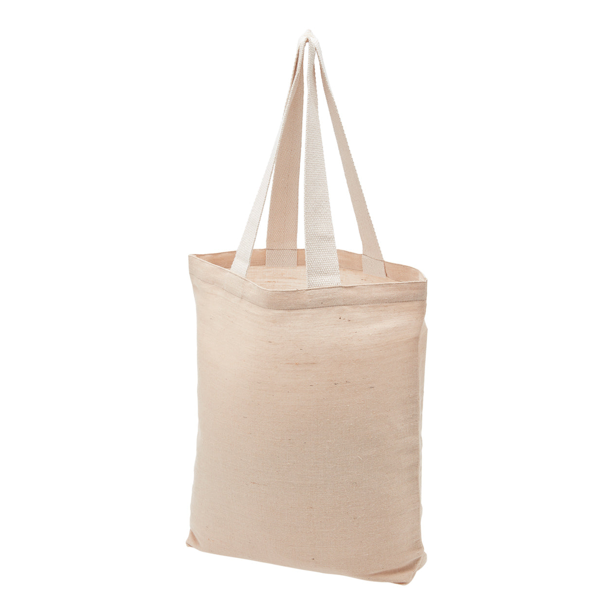 Natural coloured Juco Tote with natural coloured canvas handles